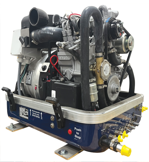 Fischer Panda generator — service side