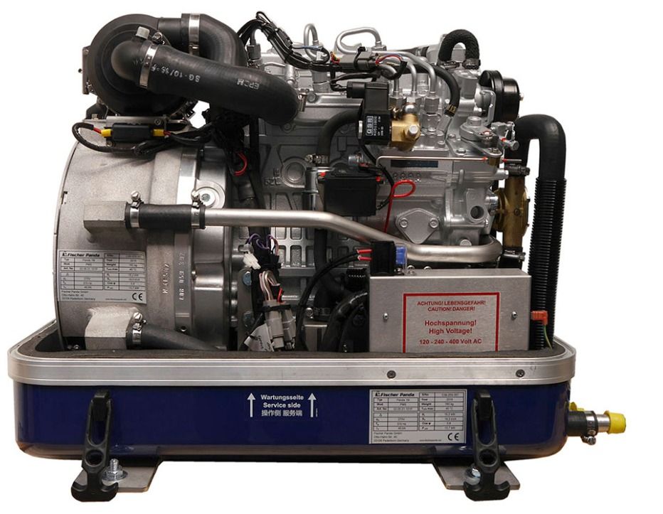 Fischer Panda — generator, strona serwisowa
