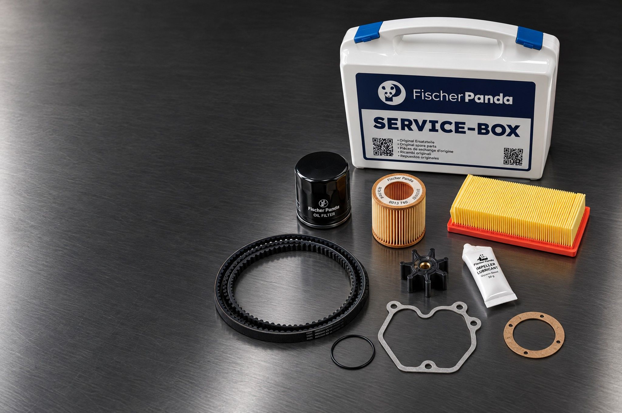 Fischer Panda service kit: Service-Box, filters, impeller, belt and gaskets